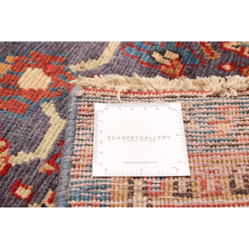 ECARPETGALLERY Hand-knotted Andelz Dark Grey Wool Rug - 3' 4" x 10' 6"