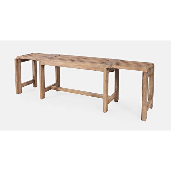 slide 2 of 15, Bradford Extendable Solid Mango Hardwood Bench by Jofran