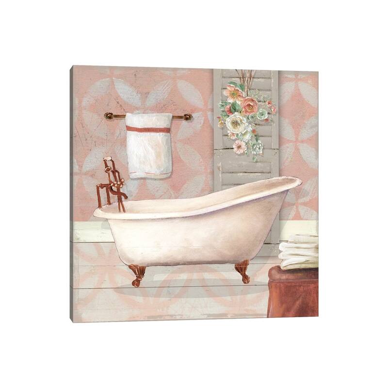 iCanvas "Blushing Bath I" by Carol Robinson Canvas Print