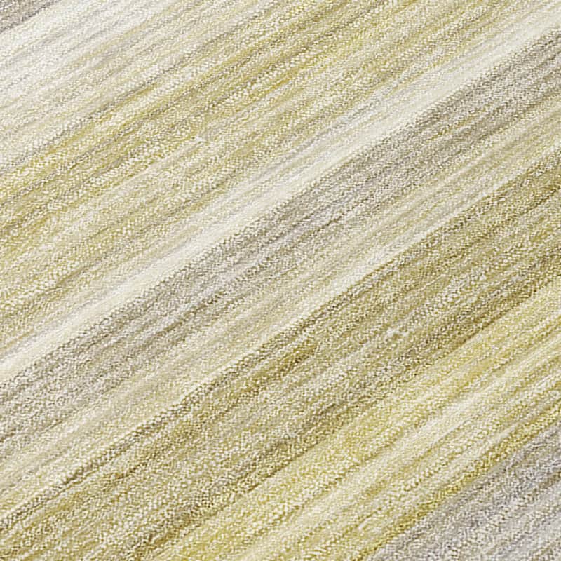 Machine Washable Indoor/ Outdoor Ombre Stripes Chantille Rug
