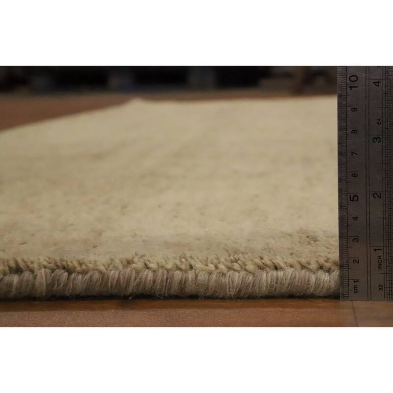 Hand Knotted Oriental 100% Wool Carpet Modern Modern Brown Gabbeh Area Rug - 8' 2'' X 6' 8''