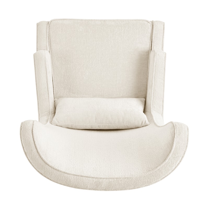 NPD Furniture Clementine KD Fabric Wing Accent Arm Chair