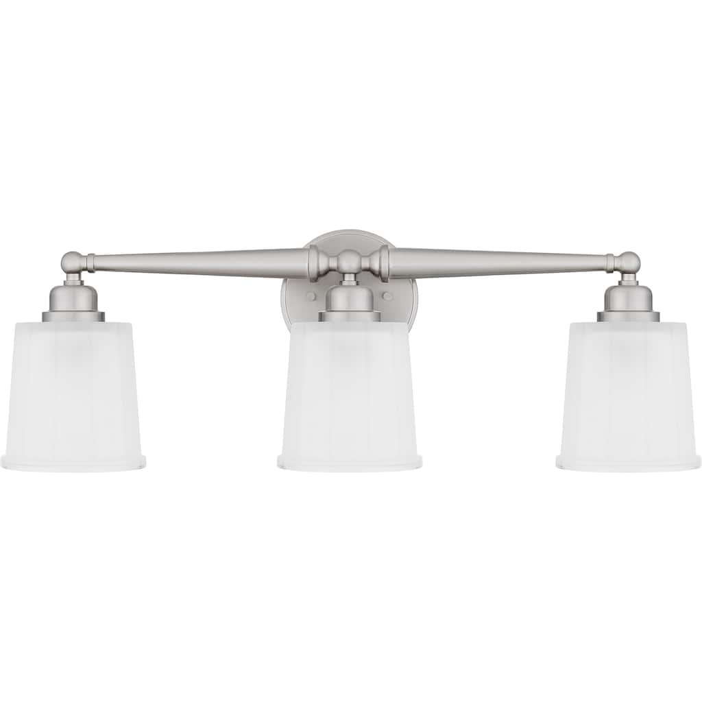 Cecilia 3-Light Brushed Nickel Bath Light
