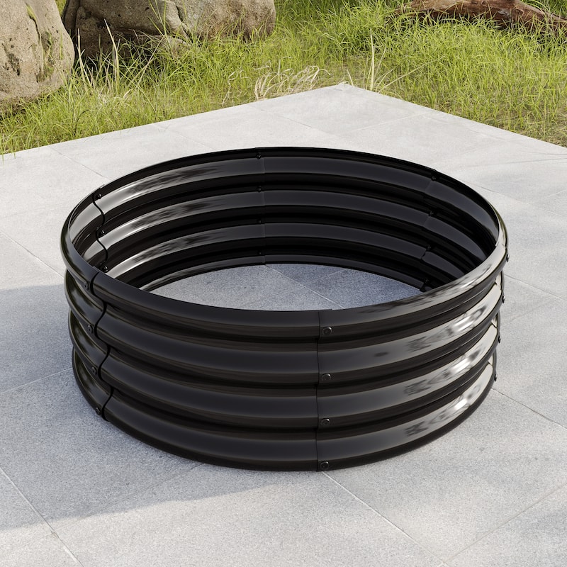 Galvanized Metal Raised Garden Bed for growing vegetables herb flowers