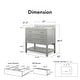 preview thumbnail 2 of 16, Furniture of America Anya 37" Single Bathroom Vanity with White Carrera Marble Top and Undermount Sink