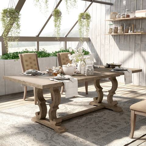 The Gray Barn Windswept Rustic 90-inch Expandable Dining Table