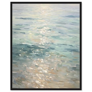 Sea Sunset Coastal Decor Framed Canvas Print by Art Remedy - Bed Bath ...
