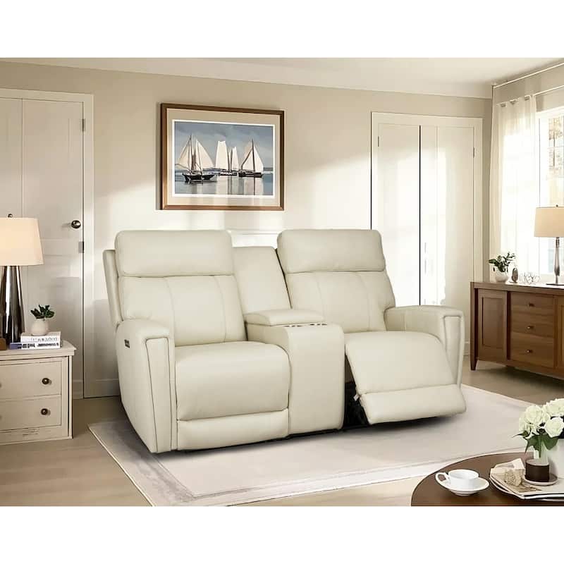 71.5'' Leather Zero Gravity Power Recliner Loveseat Sofa with Power Headrest, USB&USB-C Port