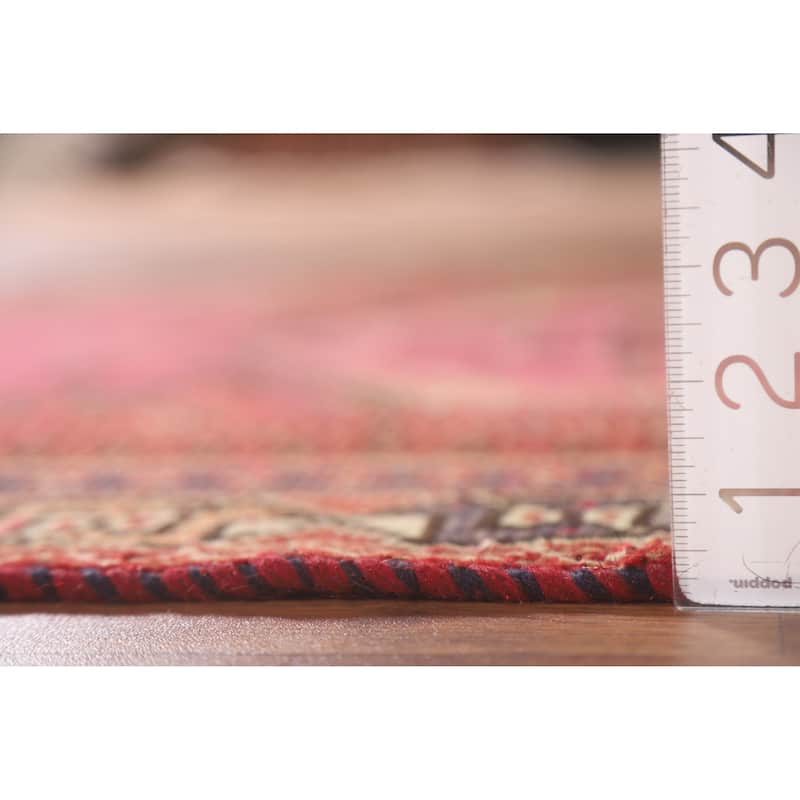 Tribal Qashqai Persian Antique Area Rug Hand-knotted Wool Carpet - 3'4"x 4'10"