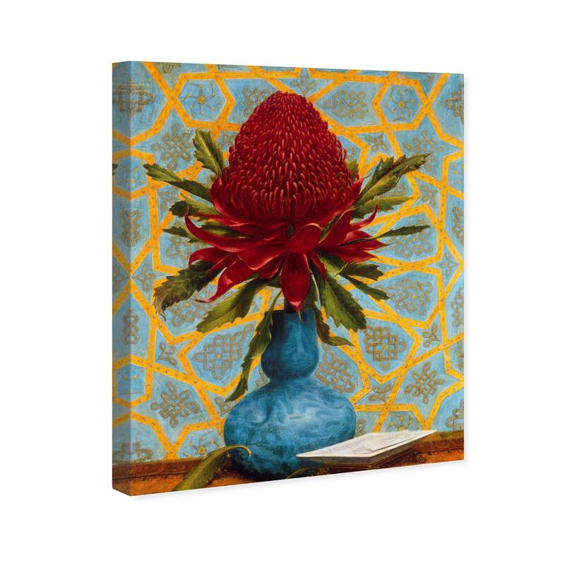 Wynwood Studio Canvas Floral and Botanical Lucien Henry - Waratah Red and Traditional Wall Art Canvas Print