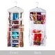 preview thumbnail 5 of 4, Wrapping Paper Storage Organizers- 2 Pack- Dual Sided Hanging Gift Wrap Station-Clear Compartments by Elf Stor