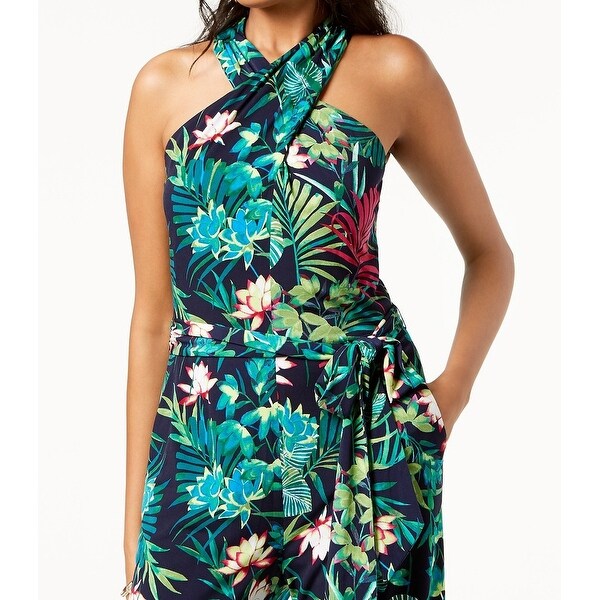 tahari jumpsuit floral