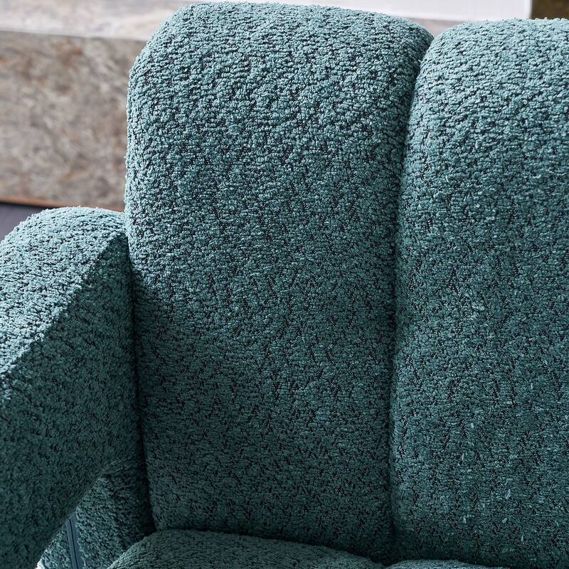 31.10" Wide Boucle Upholstered Accent Chair, Modern Comfy Single Lounge Armchair for Living Room, Bedroom, Apartment
