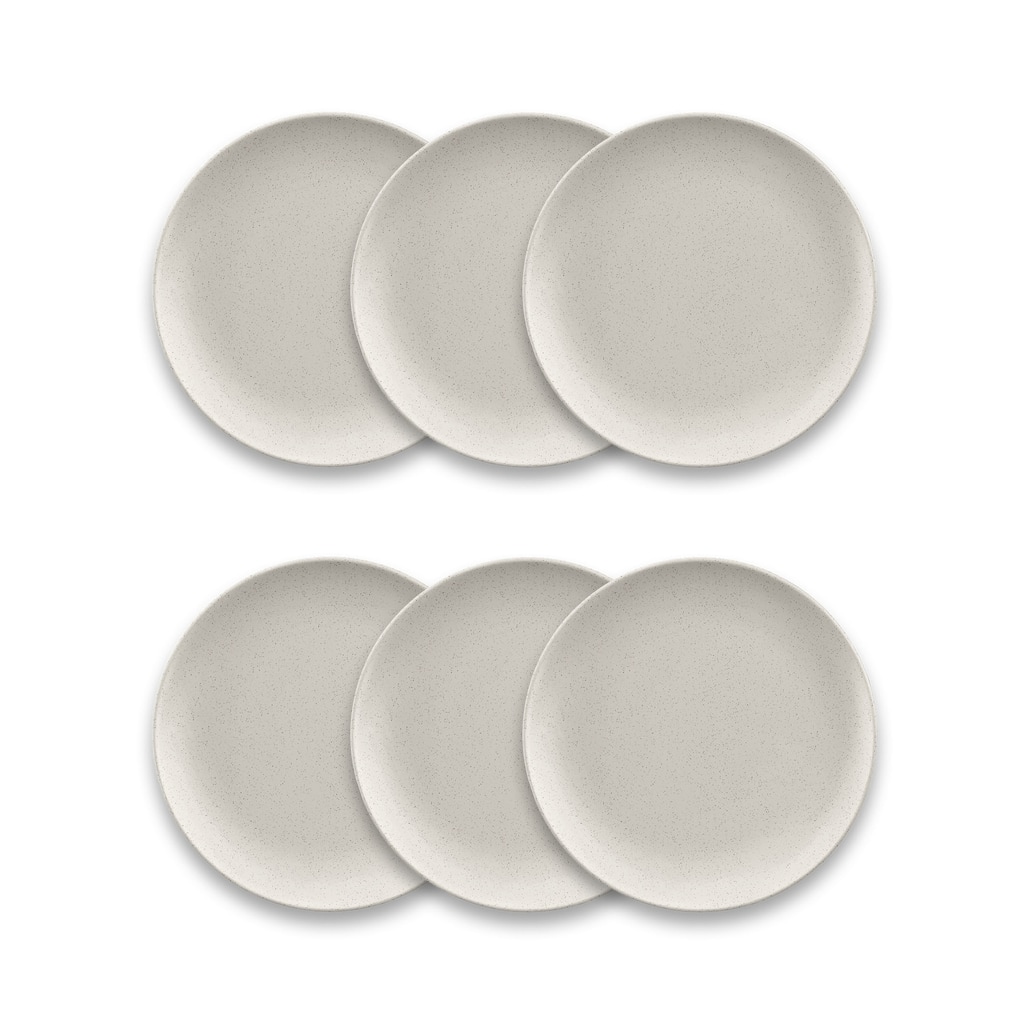 Abode Homewares by TarHong Coupe Wheat PP Salad Plate, 8.5", Set of 6