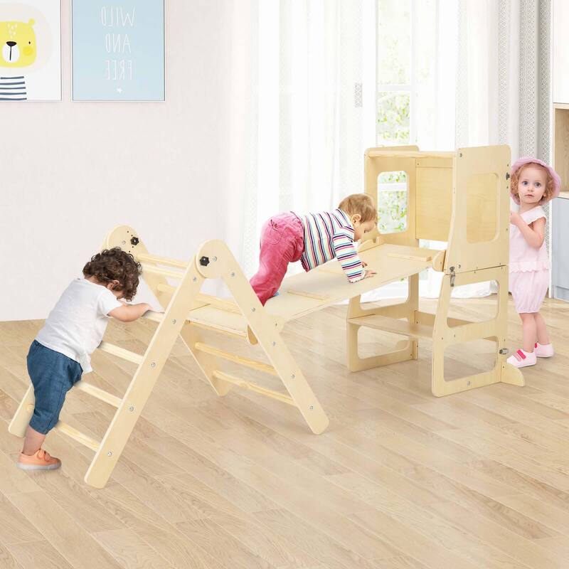 Costway 7-in-1 Toddler Climbing Toy Set with Reversible Ramp - See Details
