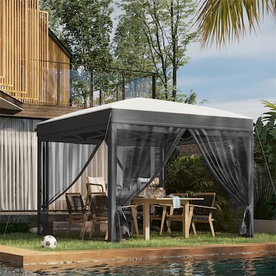 Outsunny Pop Up Canopy Tent,Instant Sun Shelter,Tents for Parties