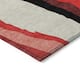 Machine Washable Indoor/ Outdoor Abstract Contemporary Chantille Rug