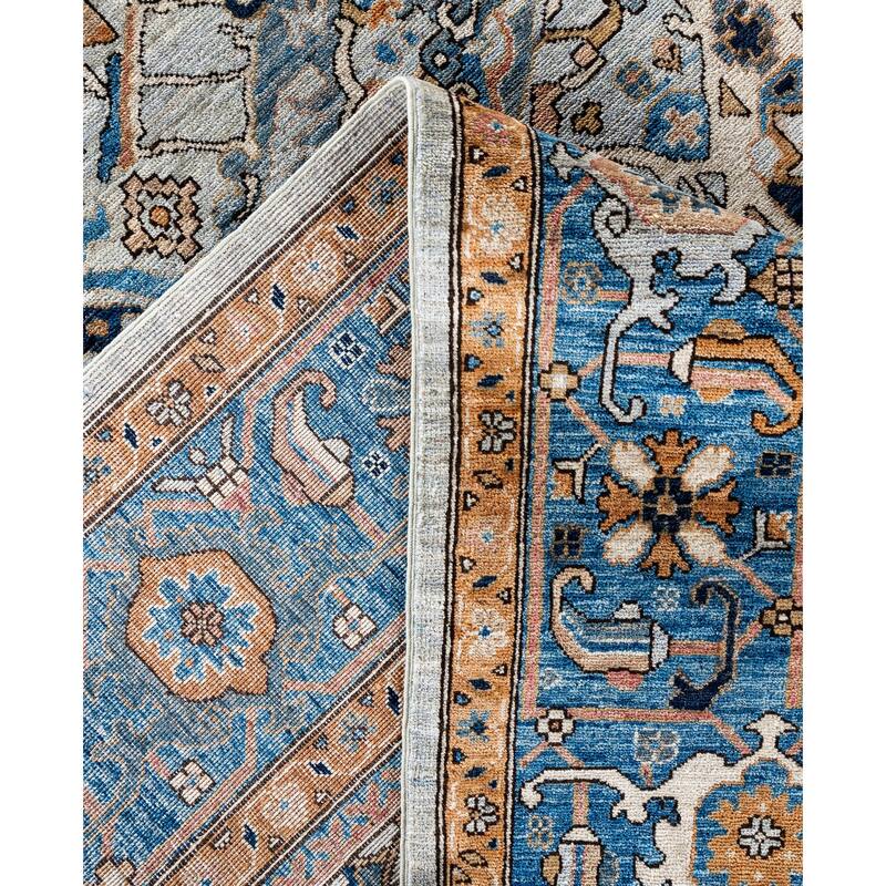 Serapi One-of-a-Kind Hand-Knotted Area Rug - Gray - 8' 11" x 11' 10"
