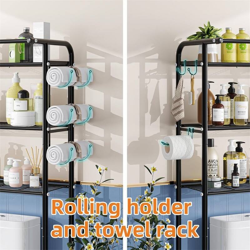 Over The Toilet Storage - 24"D x 13"W x 64"H