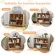 preview thumbnail 12 of 28, Costway 5-Cubby Kids Toy Storage Organizer Wooden Bookshelf Display - See Details