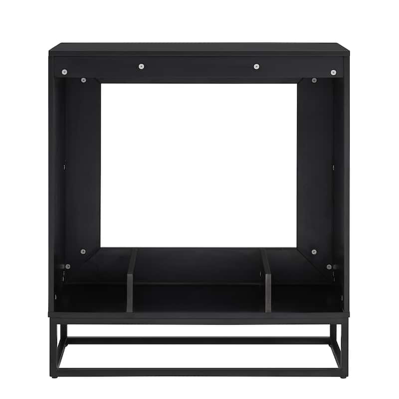 SEI Furniture Frescan Contemporary Electric Fireplace.