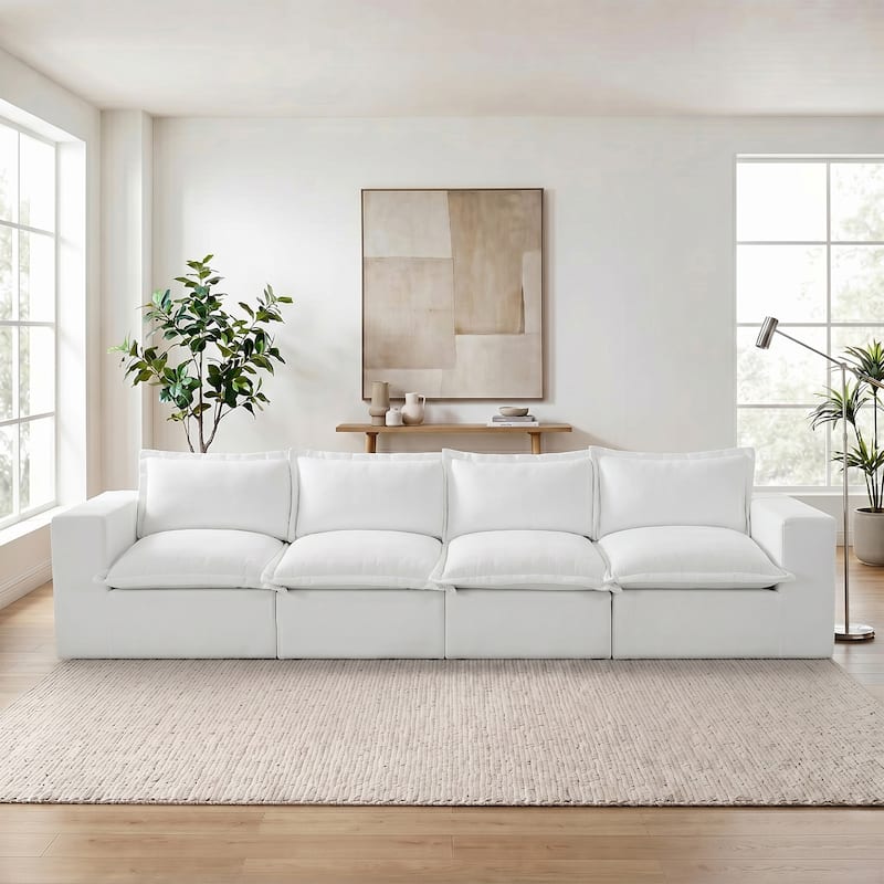 Comfy Cloud Couch Plush Modular Sectional Sofa For Living Room