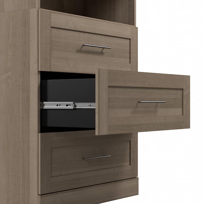 Pur 86W Closet Organization System with Drawers by Bestar - 86"