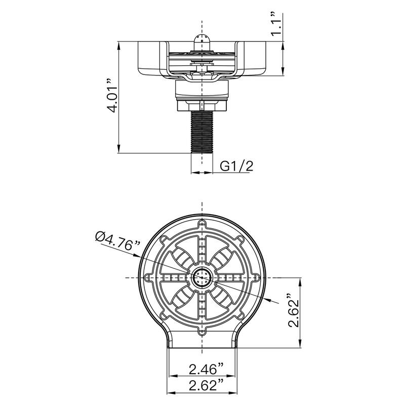 Stainless Steel Glass Rinser for Kitchen Sink, Kitchen Sink Cup Rinser, Bottle Washer Cup Washer for Sink
