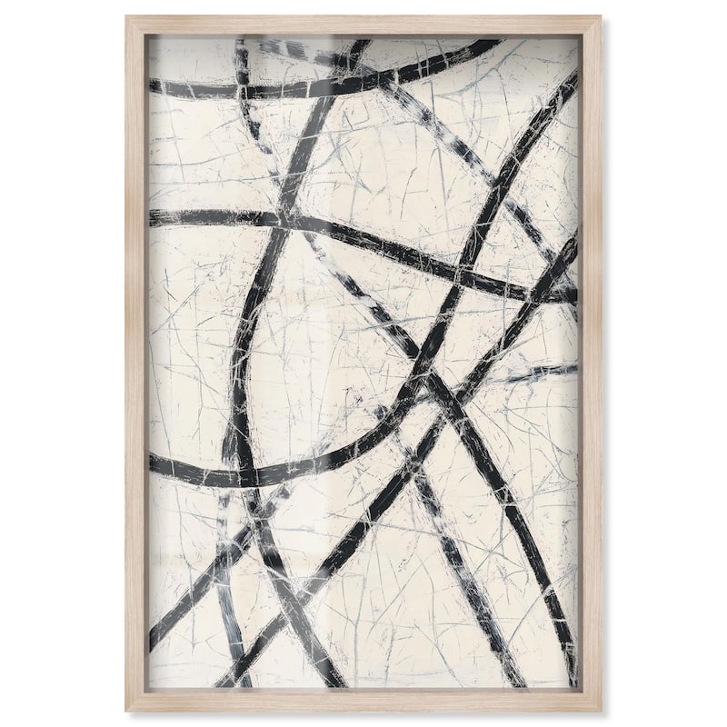 Intersecting Lines II Shadowbox by Art Remedy - Natural - 36" x 54"