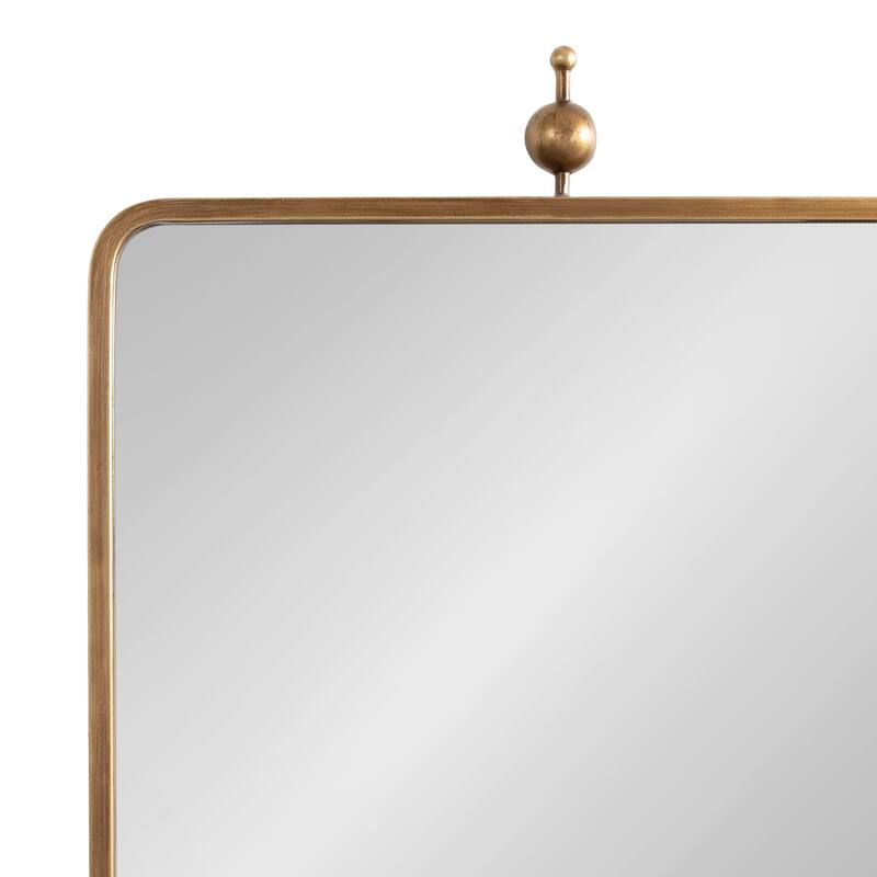 Kate and Laurel Kasota Slim Rectangle Mirror Metal