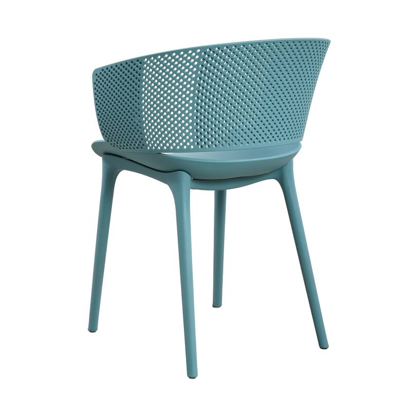 Christopher Knight Home - Gerald Modern Outdoor Plastic Dining Chair (Set of 2)