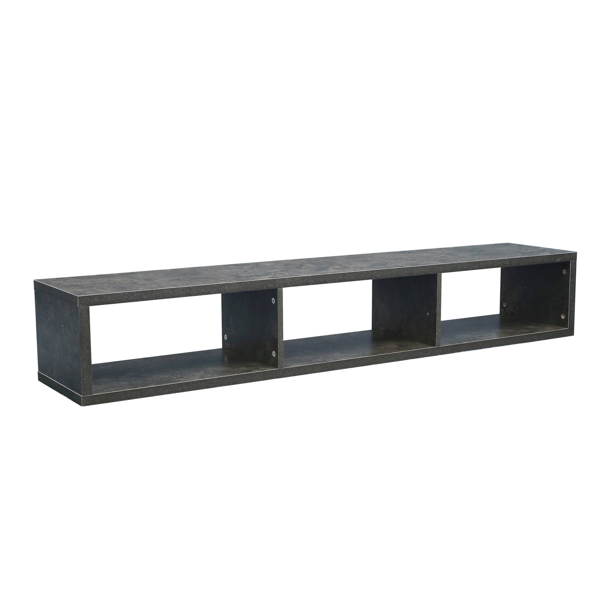 Shallow Floating TV Console for 60Inch TV, Wall Mounted Media Storage