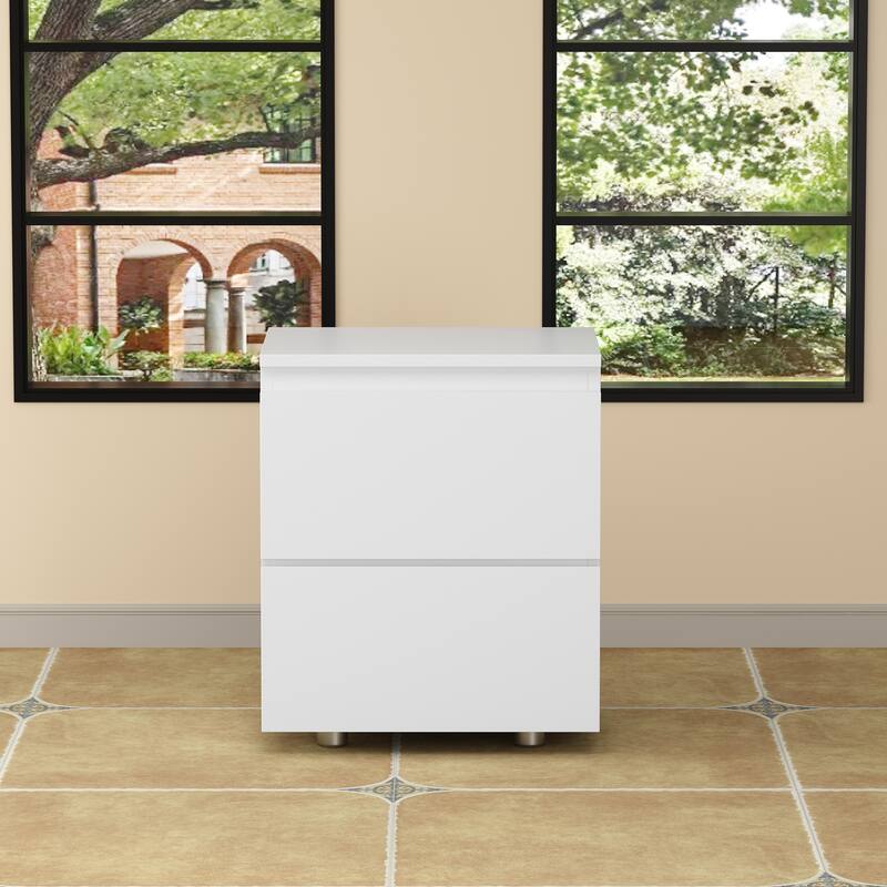 Premium 2-Drawer Nightstand 3 Colors Bedside Table by Kerrogee End Table