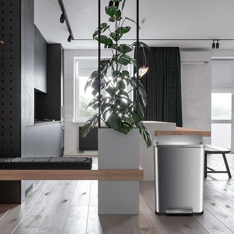 13 Gallon Stainless Steel Trash Can