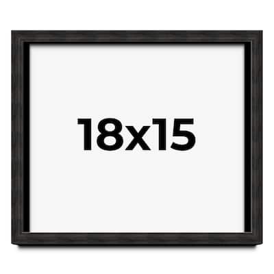 18x15 Shadow Box Black Rustic Barnwood Display Frame | 1.125 Inch