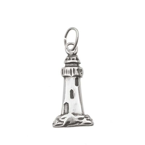 Sterling Silver Lighthouse Charm Light House 18mm (1). Opens flyout.