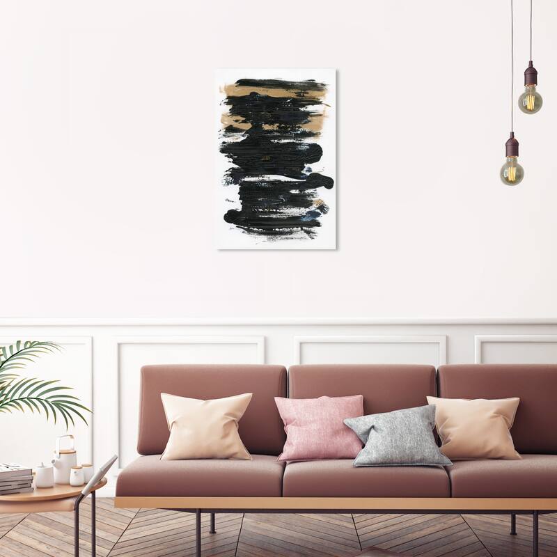 Wynwood Studio Abstract Ground Minerals Black and Modern & Contemporary Wall Art Canvas Print - 30 x 20