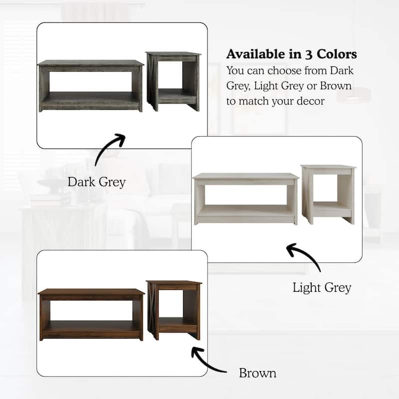 CraftPorch Contemporary Coffee Table Set