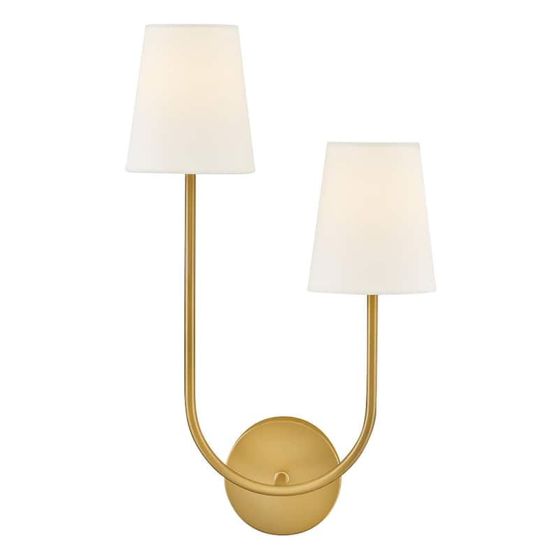 Lark 84262 Cora 2 Light 22" Tall Wall Sconce - Lacquered Brass