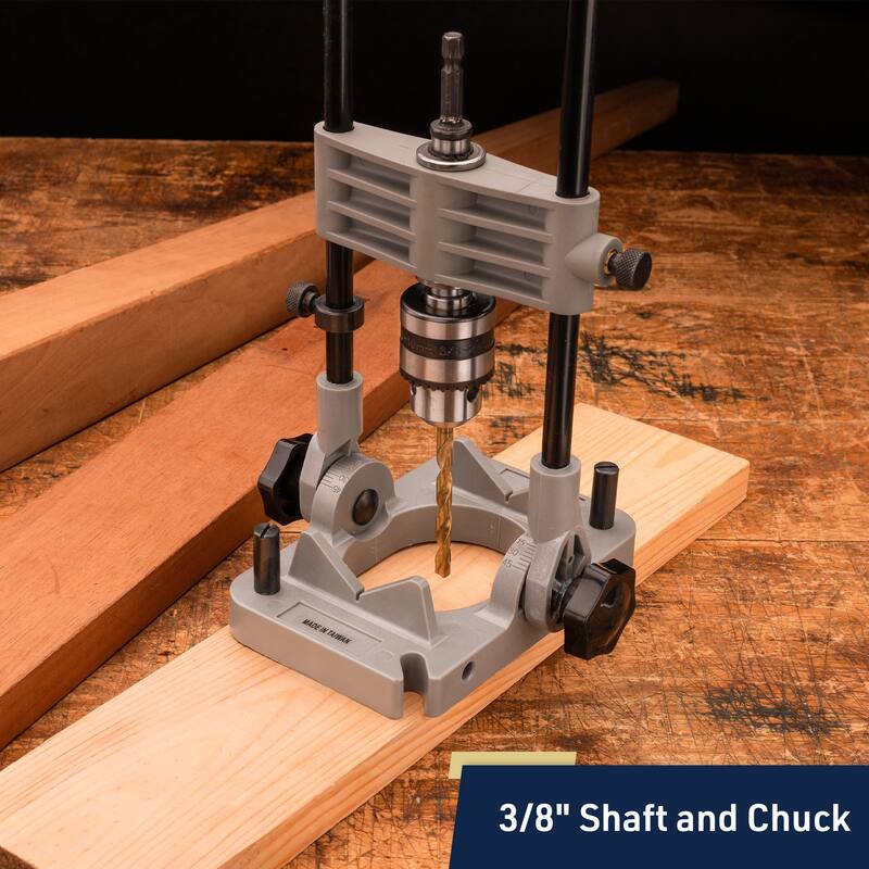 Kings County Tools Portable Drill Guide Jig with 3/8in Shaft and Chuck