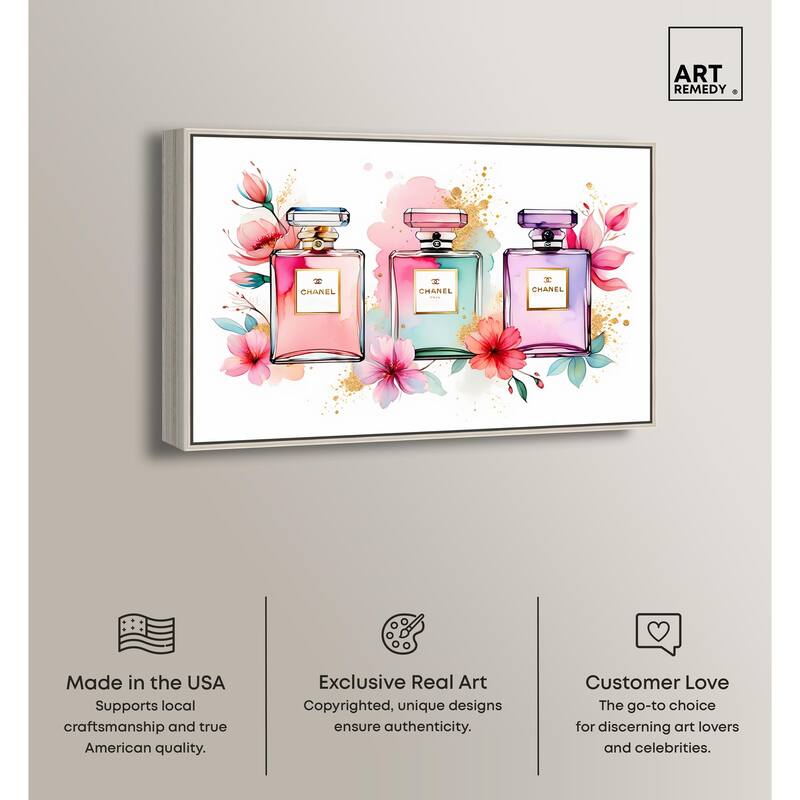 Trio of Fragrance Canvas by Art Remedy