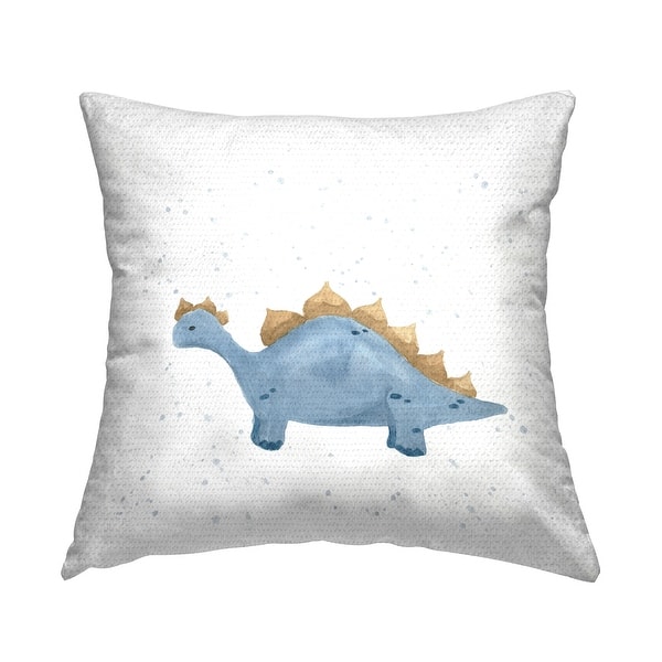 slide 2 of 7, Stupell Blue Nursery Dinosaur Printed Outdoor Throw Pillow Design by Lucille Price