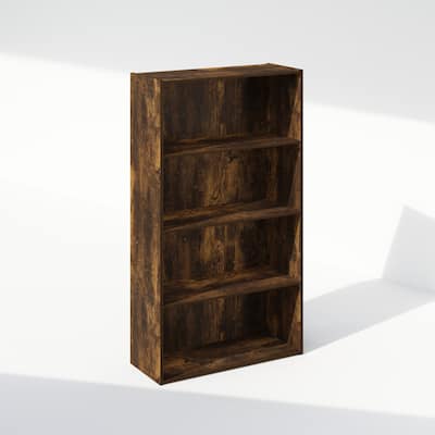 41.7 in. Tall Pine Wood 4-Shelf Bookcase
