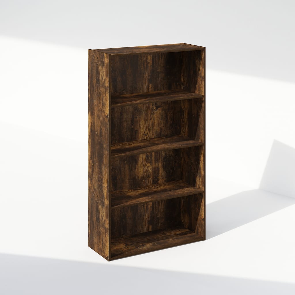 41.7 in. Tall Pine Wood 4-Shelf Bookcase