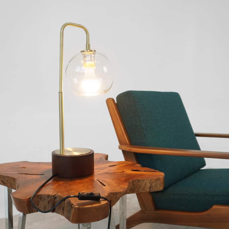 Modern Classic Glass Glass Globe Arched Table Light