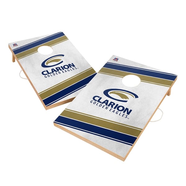 slide 2 of 5, Clarion Golden Eagles Regulation 2x4 Cornhole Set