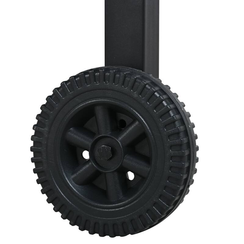 Portable Foldable Outdoor Kitchen Prep Station, BBQ Grill Cart with Expandable Top and Storage for Patio