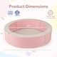 preview thumbnail 9 of 9, Detachable Foam Ball Pit with 50 Colorful Ocean Balls-Pink