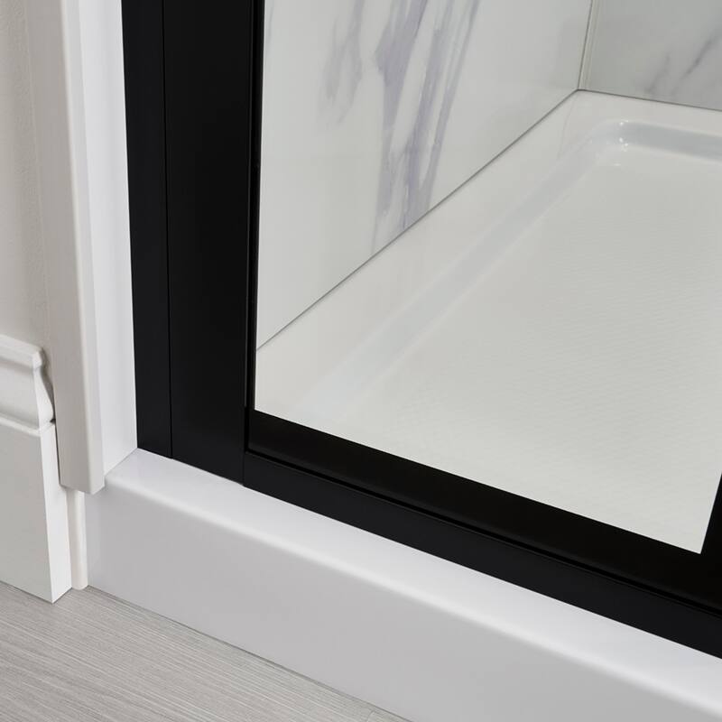 CRAFT + MAIN MRHG6074-GR Marina 74" High x 60" Wide Hinged Frameless