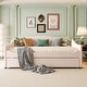 preview thumbnail 4 of 14, Teddy Fleece Full Size Upholstered Daybed with Light and Trundle